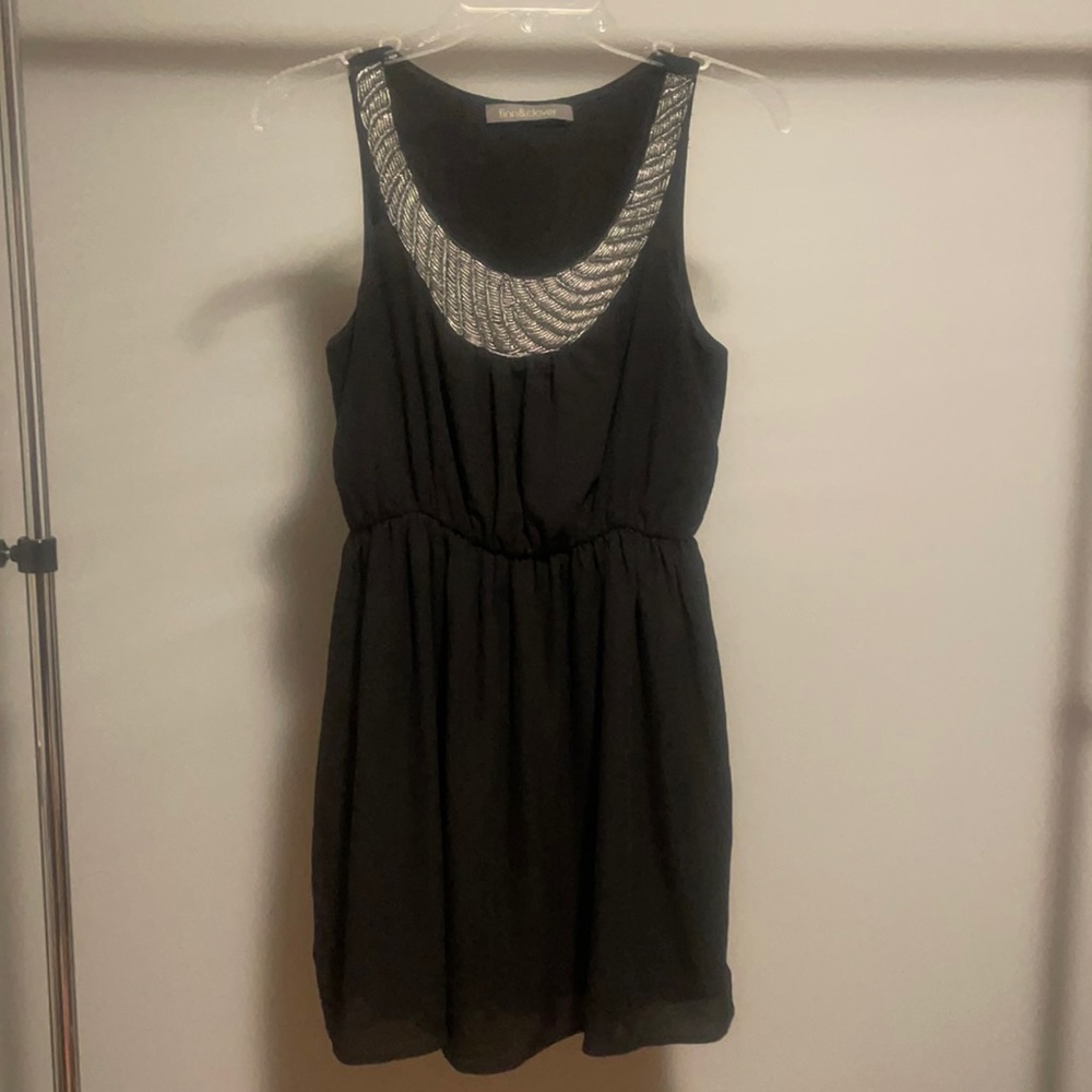 FINN & CLOVER Black Sleeveless Dress Size Small